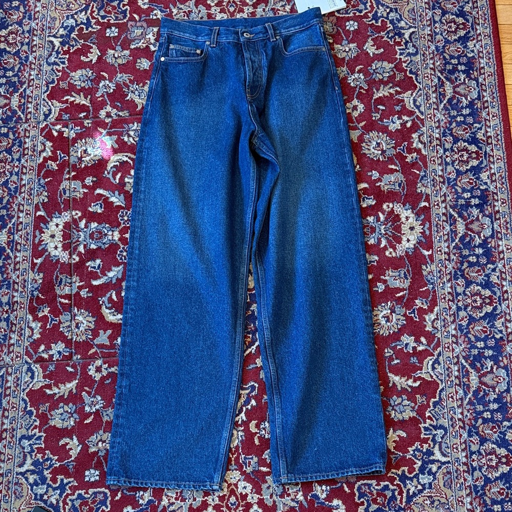 Off-White ARR Loose Leans Medium Blue Jeans 30 X 32 - Picture 2 of 12